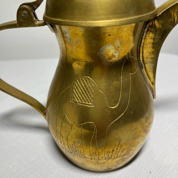 brass Dallah, which is a traditional Arabic coffee pot. - Picture 7 of 8